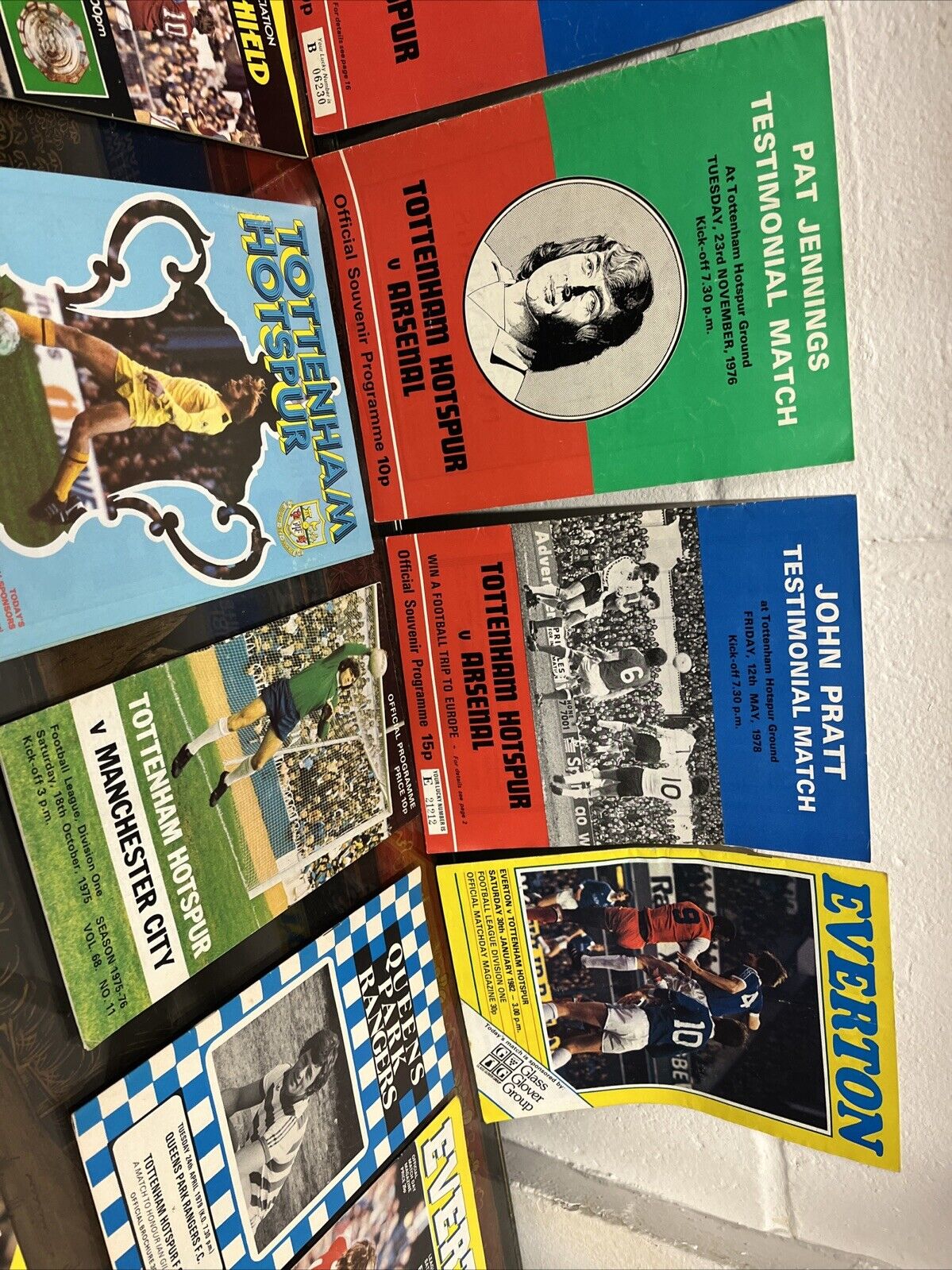 Tottenham Hotspur Testimonial & Away Programmes