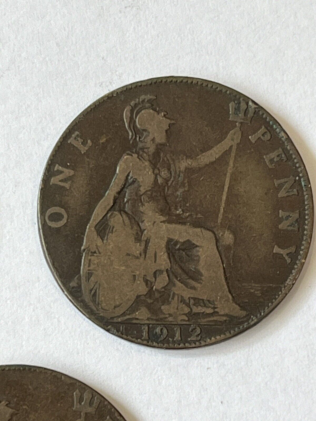 Heaton Mint Penny Coins. X2 1912 & X1 1919
