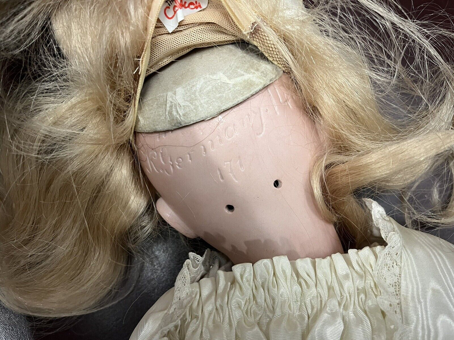 German Bisque headed doll composition body and with impressed Marks To Head