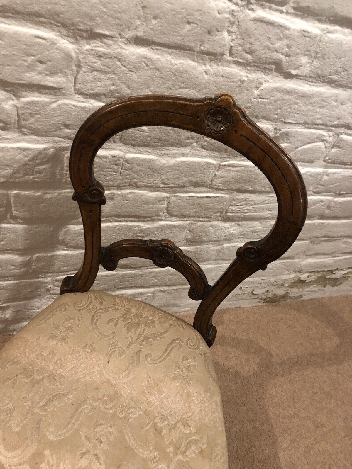 Antique Salesman Sample Chair, Made & Used By W Wallace Of Curtain Rd, London.