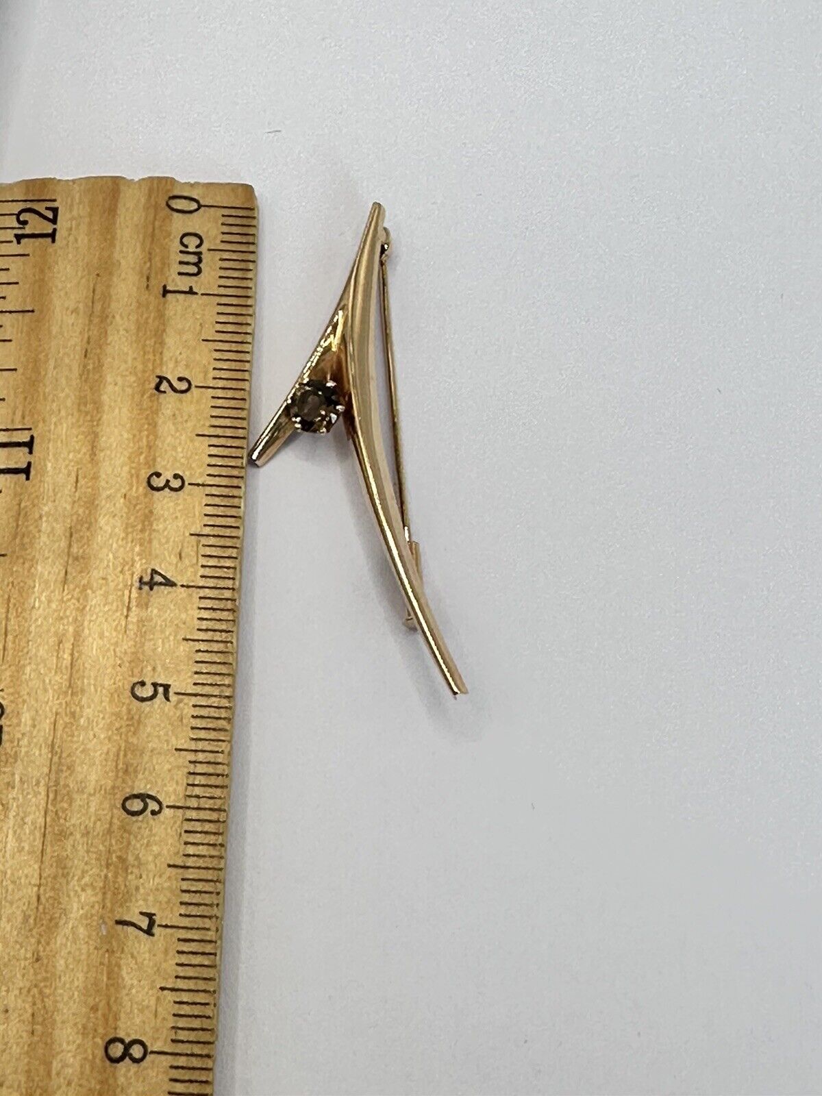 Vintage 14ct Gold 585 Finland Modernist Brooch