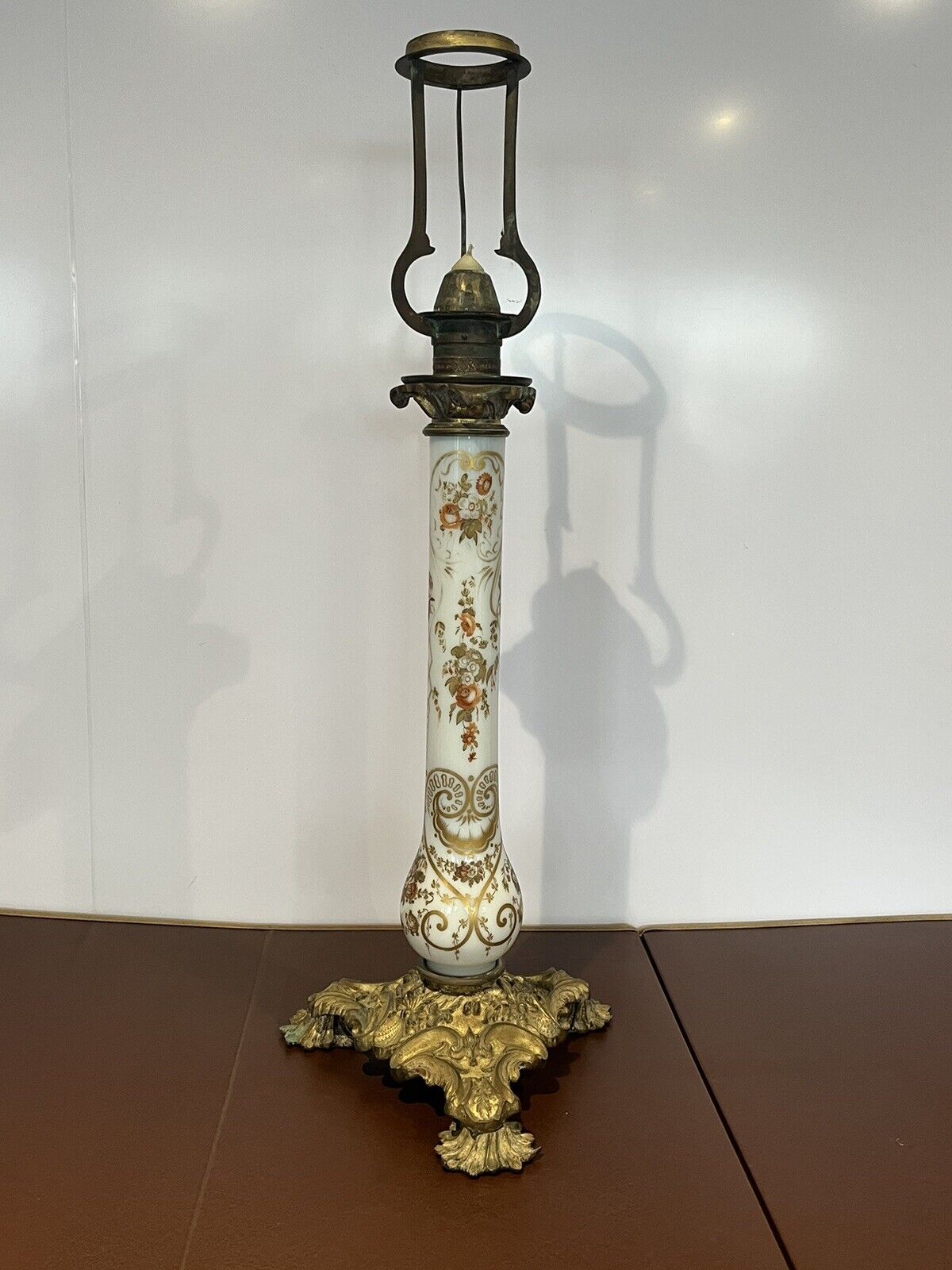 A 19th Century Palmer & Co Candle Table Lamp