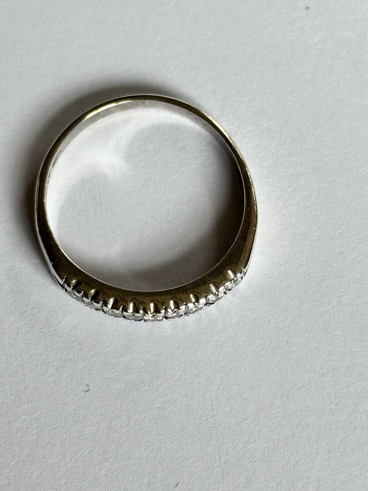 Vintage 9ct Gold Diamond Half Eternity Ring