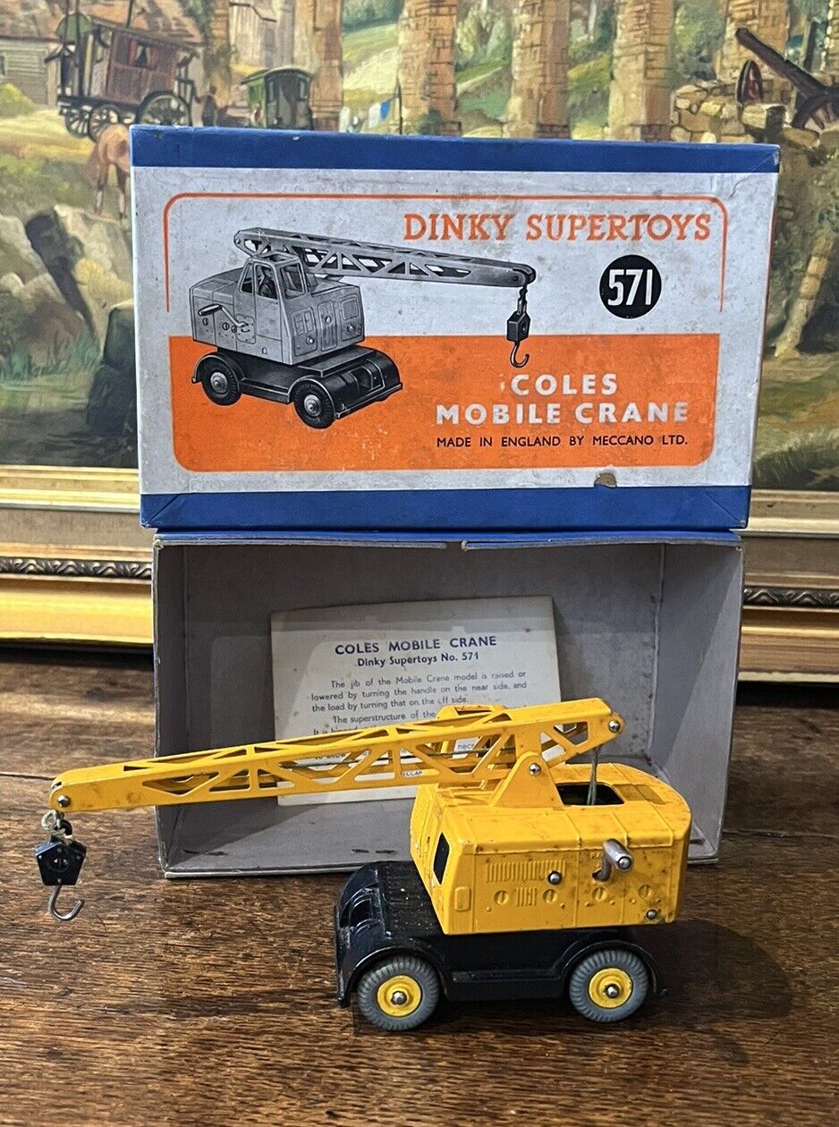 Dinky Supertoys Boxed Cole's Mobile Crane