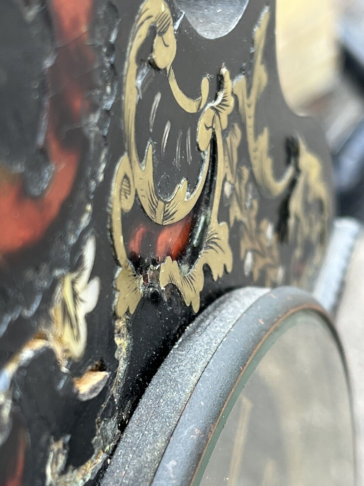 French Antique Boulle Clock. Chines On A Bell. In Working Order.