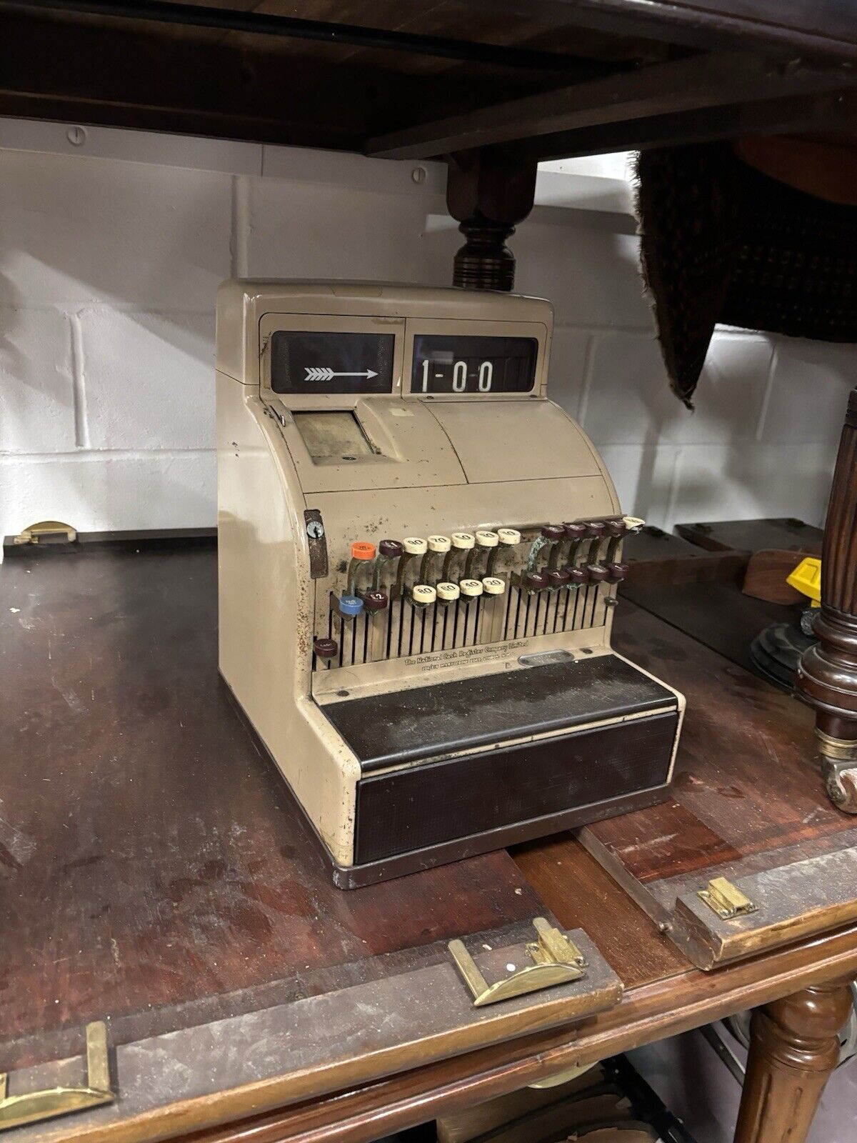 Antique National Cash Register Till