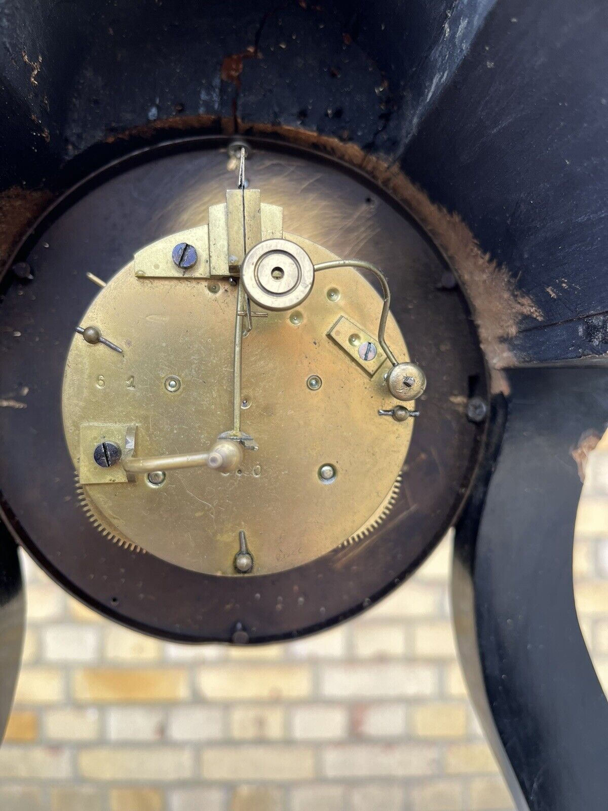 French Antique Boulle Clock. Chines On A Bell. In Working Order.