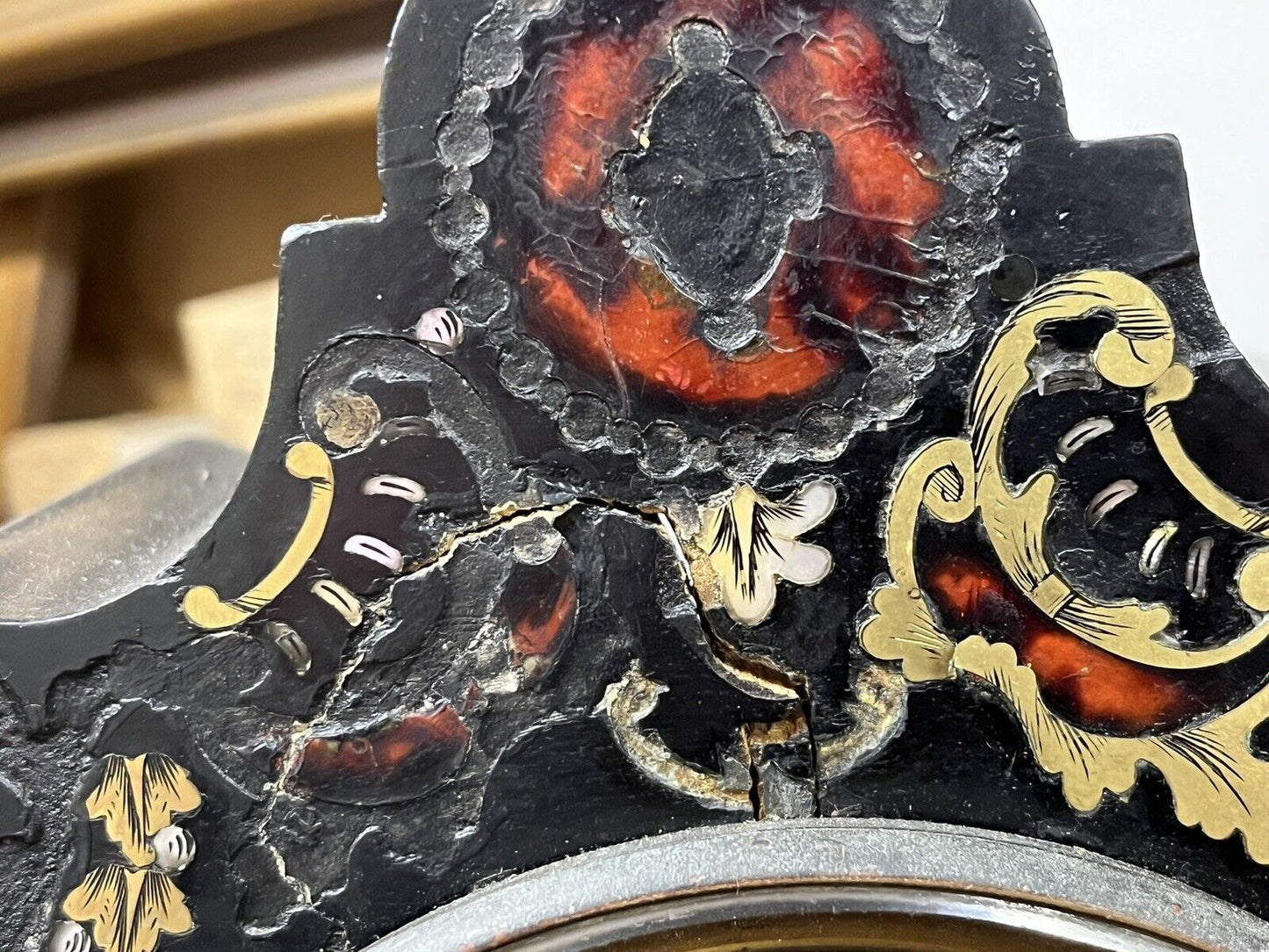 French Antique Boulle Clock. Chines On A Bell. In Working Order.
