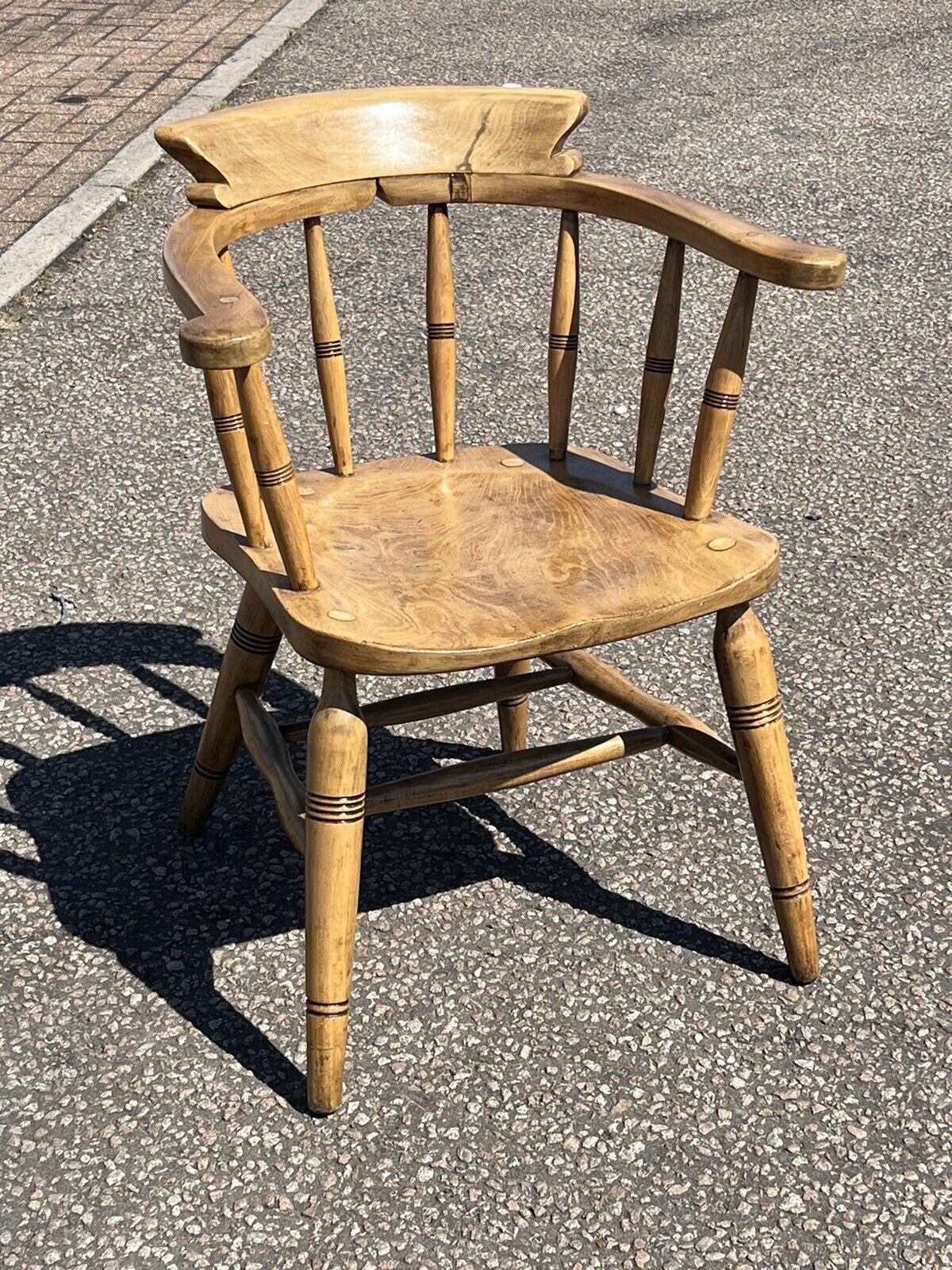 Victorian Smokers Bow Fireside Armchair