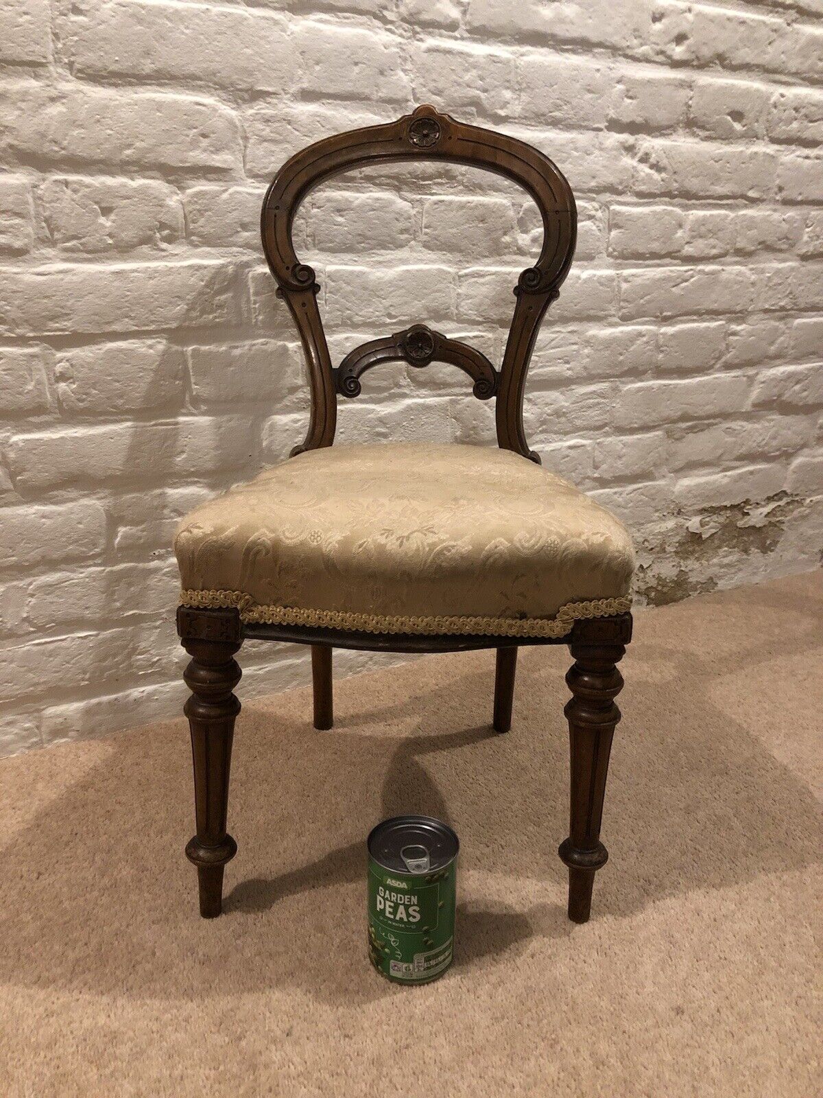 Antique Salesman Sample Chair, Made & Used By W Wallace Of Curtain Rd, London.
