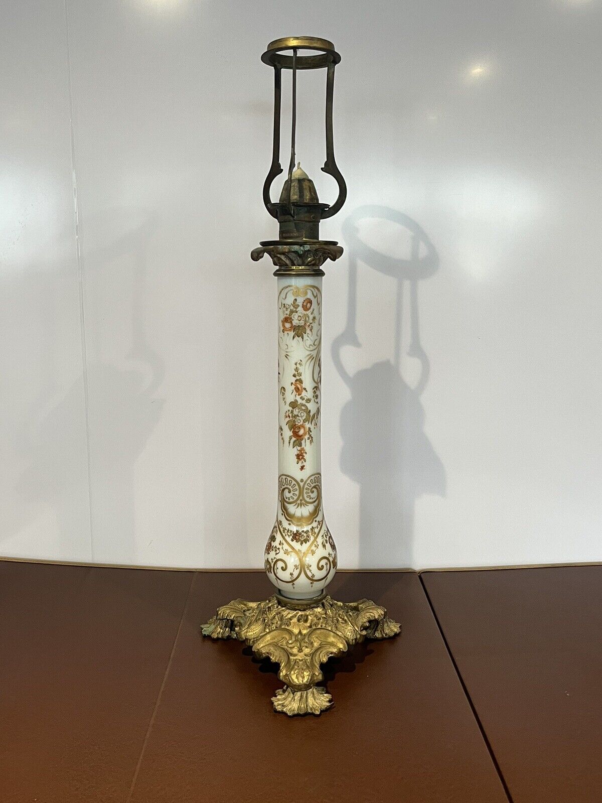 19th Century Palmer & Co Candle Table Lamp