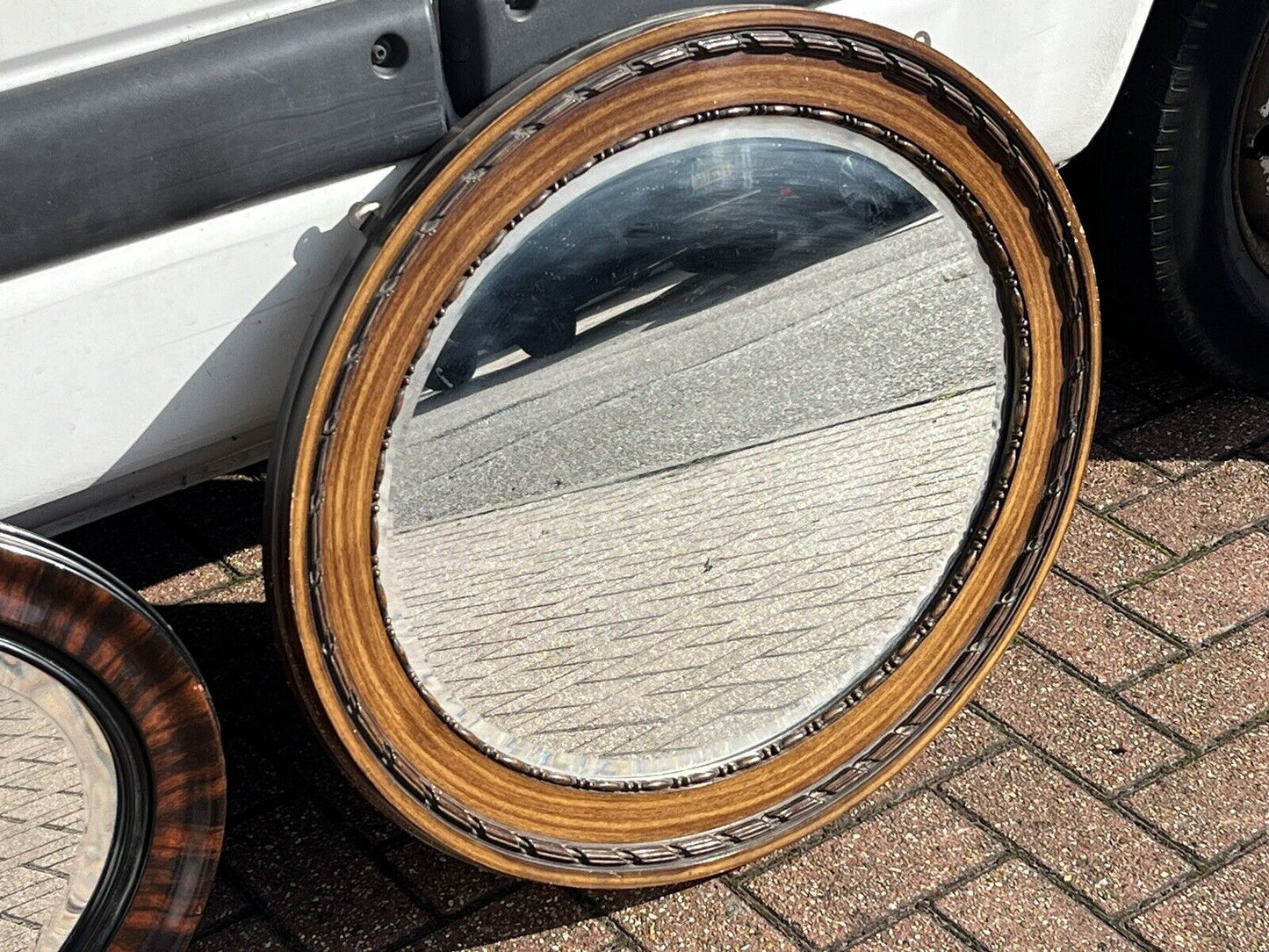 1930's Wall Mirrors. Bevelled Edge Glass.