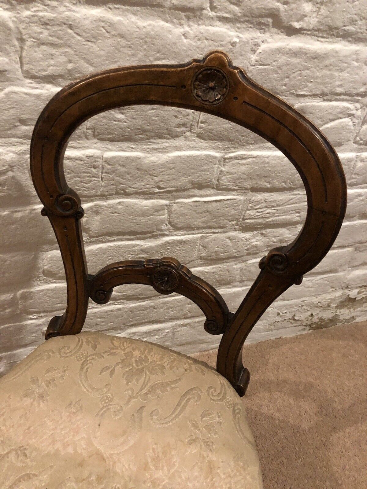Antique Salesman Sample Chair, Made & Used By W Wallace Of Curtain Rd, London.