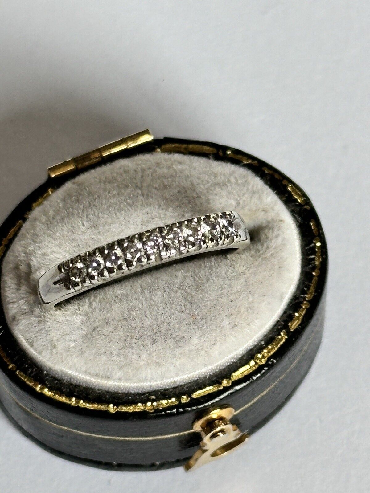 Vintage 9ct Gold Diamond Half Eternity Ring