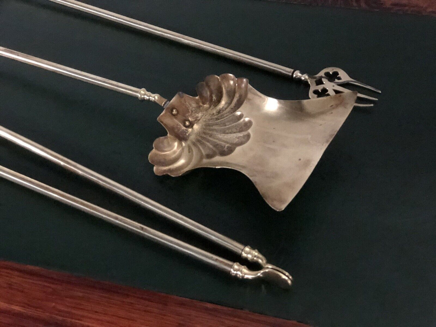 Victorian Brass Fireside Tools