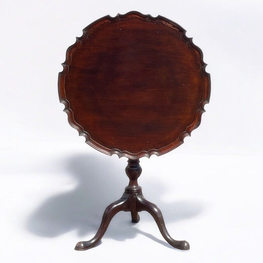 Georgian Mahogany Birdcage Tilt Top Table.