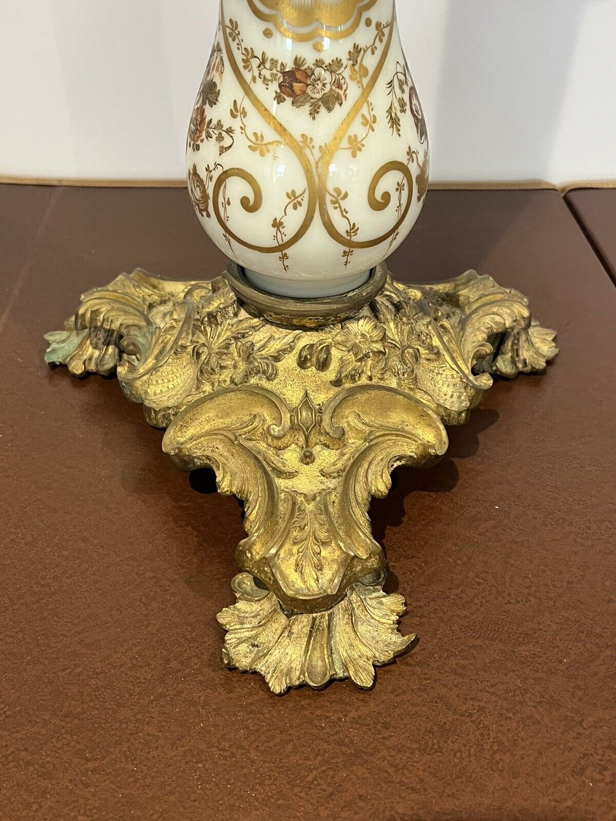 19th Century Palmer & Co Candle Table Lamp