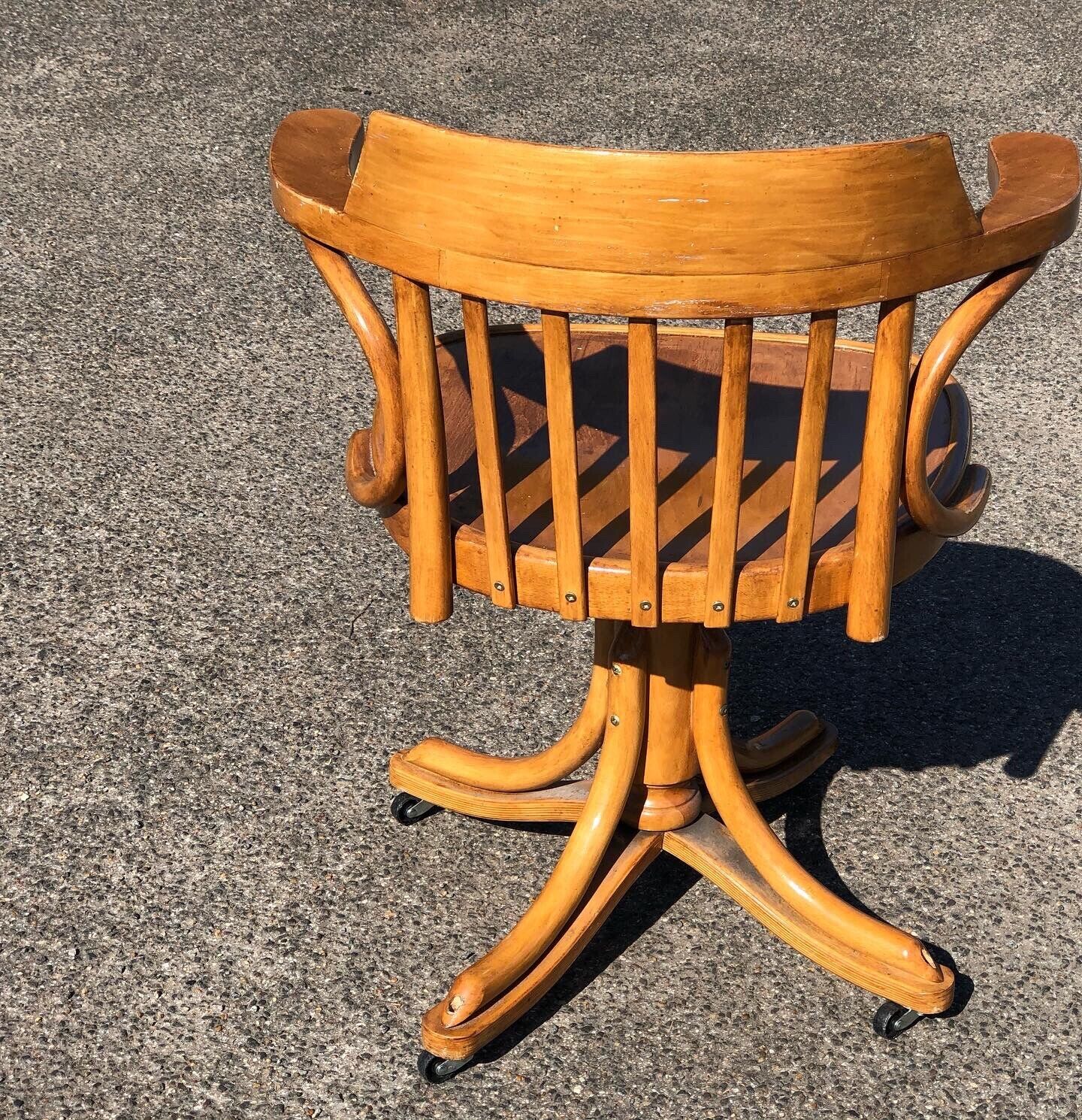 Bentwood Swivel Desk Chair