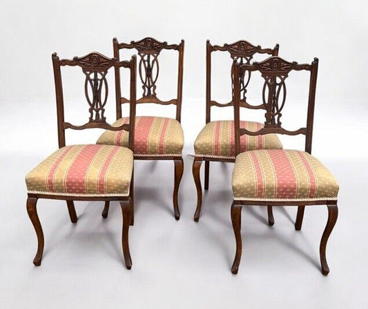 Edwardian Set Of Dining Chairs.