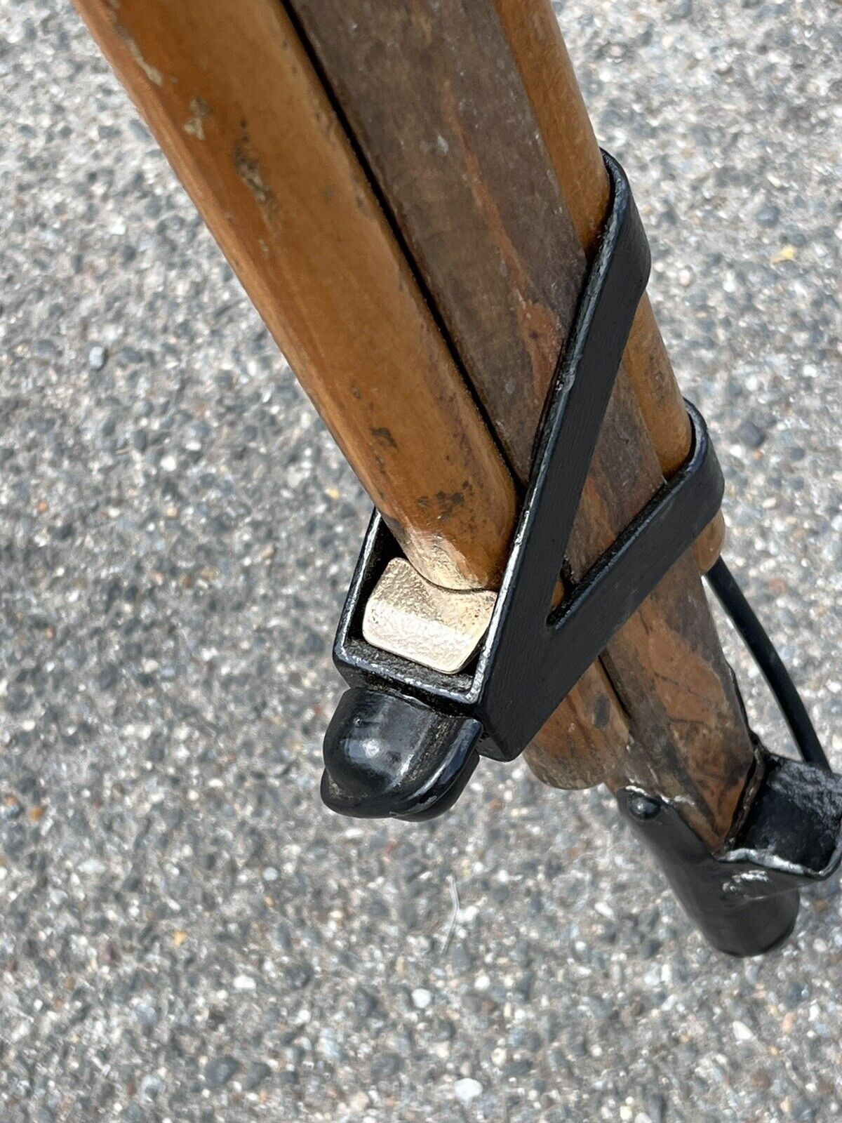 Industrial 1920’s Tripod Light, The Light Being From A 1920’s Old Car.
