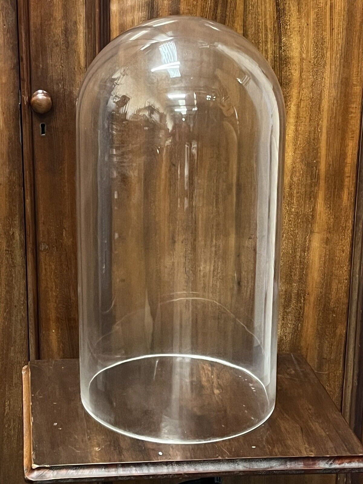 Industrial Chain Driven Skeleton Clock, Glass Done, Weight & Key. Large In Size