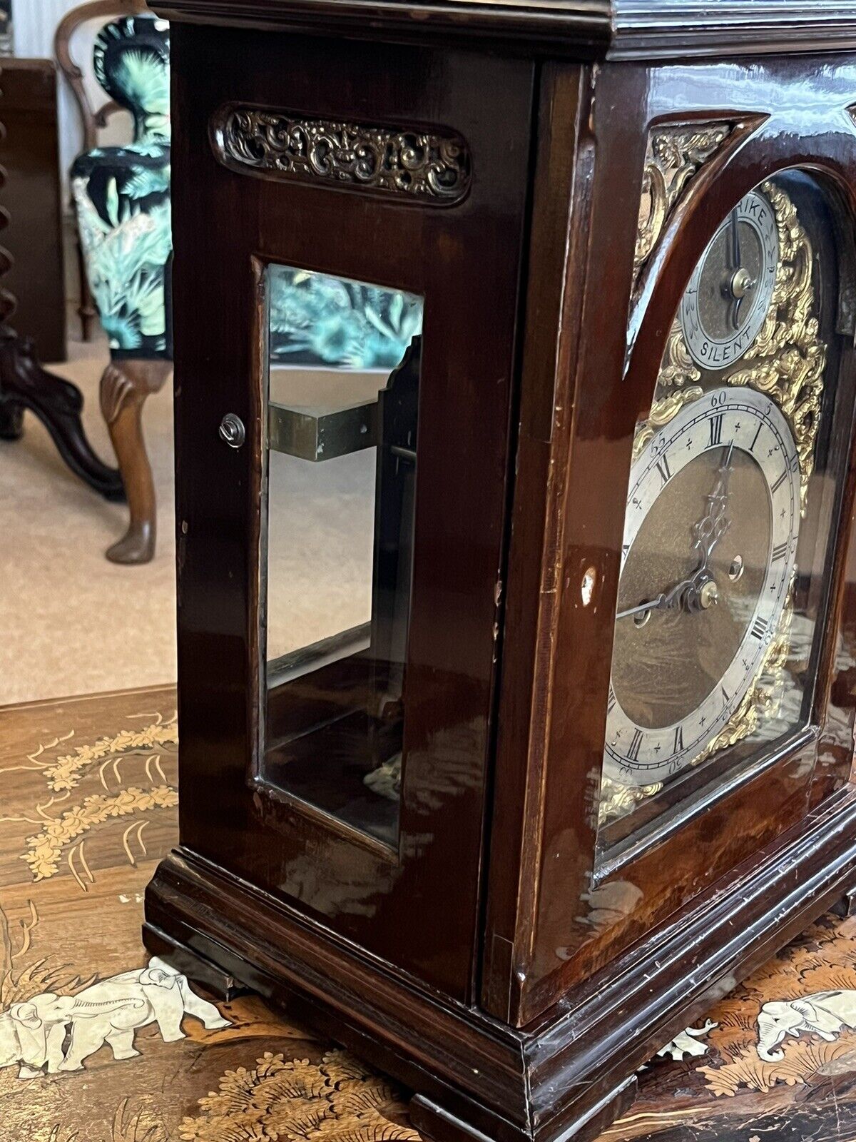Antique Twin Fusee Bracket Clock