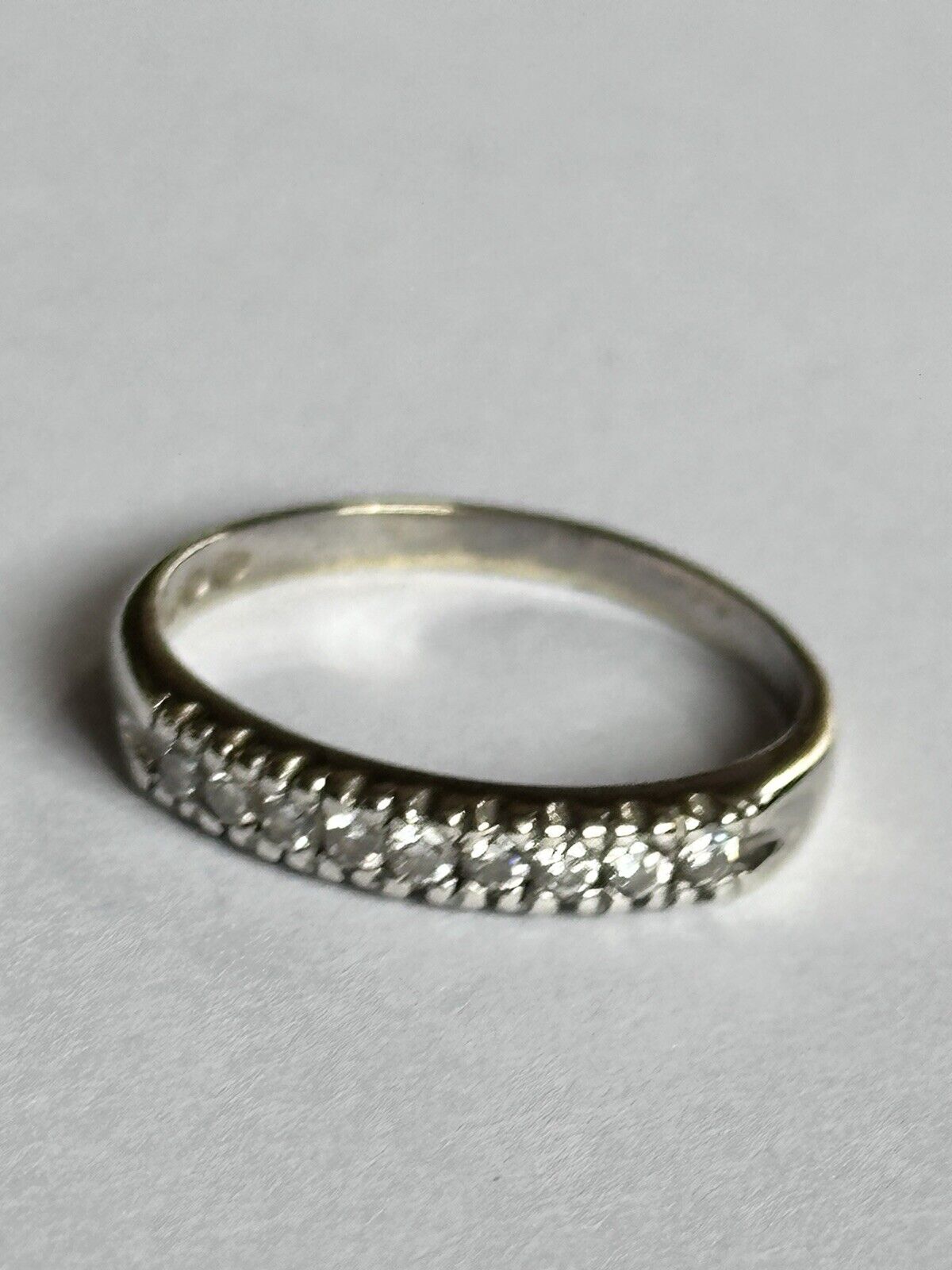 Vintage 9ct Gold Diamond Half Eternity Ring