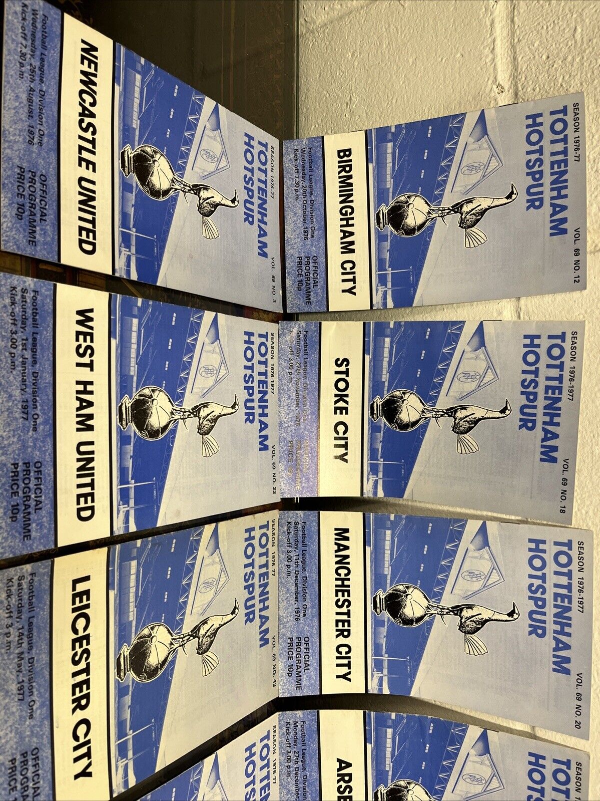 Tottenham Hotspur 1976-77 Season 22 Programmes