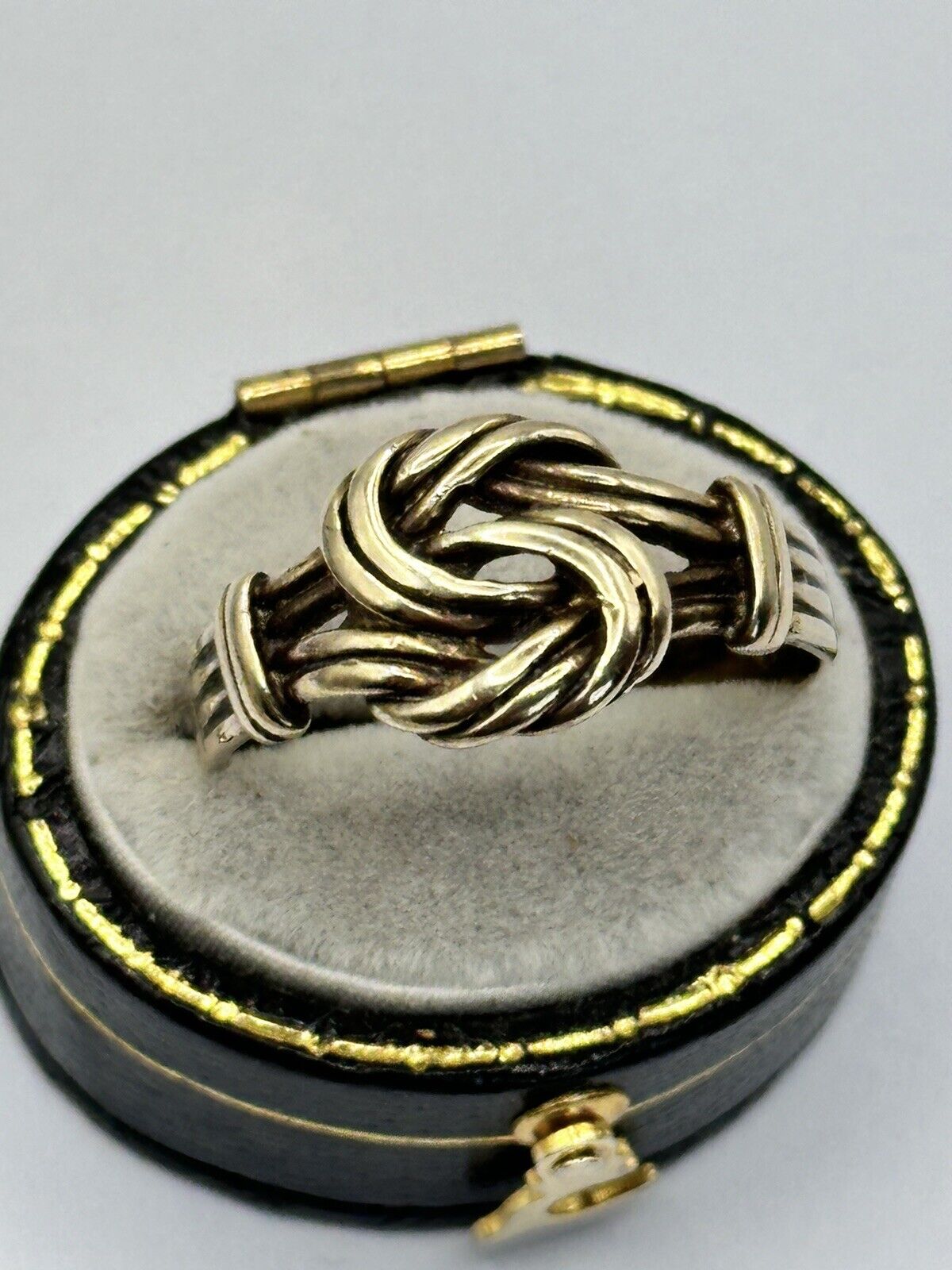 Vintage 9ct Gold Unisex Twist Ring