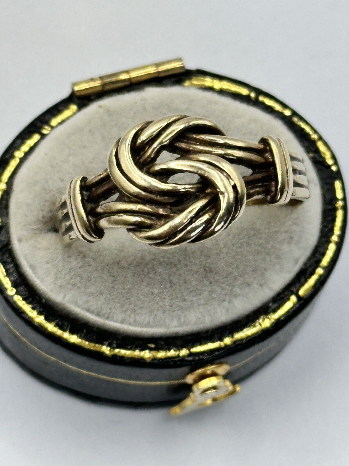 Vintage 9ct Gold Unisex Twist Ring