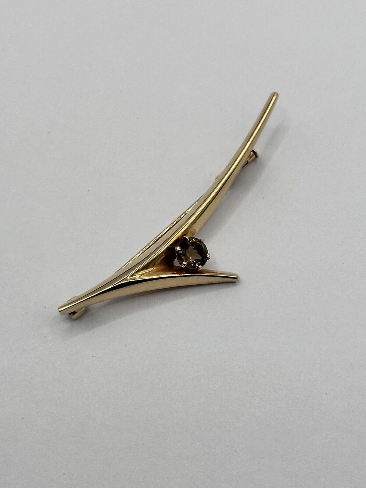 Vintage 14ct Gold 585 Finland Modernist Brooch
