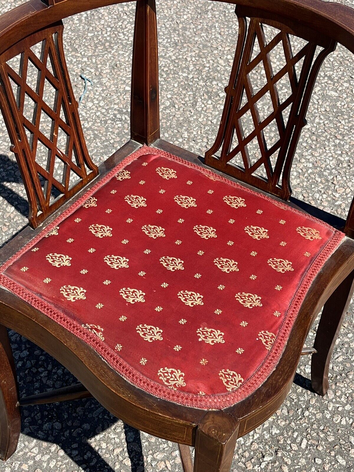 Edwardian Inlaid Mahogany Armchair