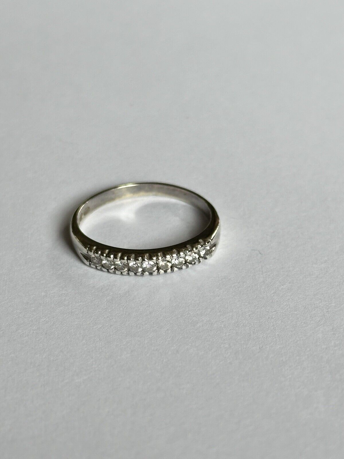 Vintage 9ct Gold Diamond Half Eternity Ring