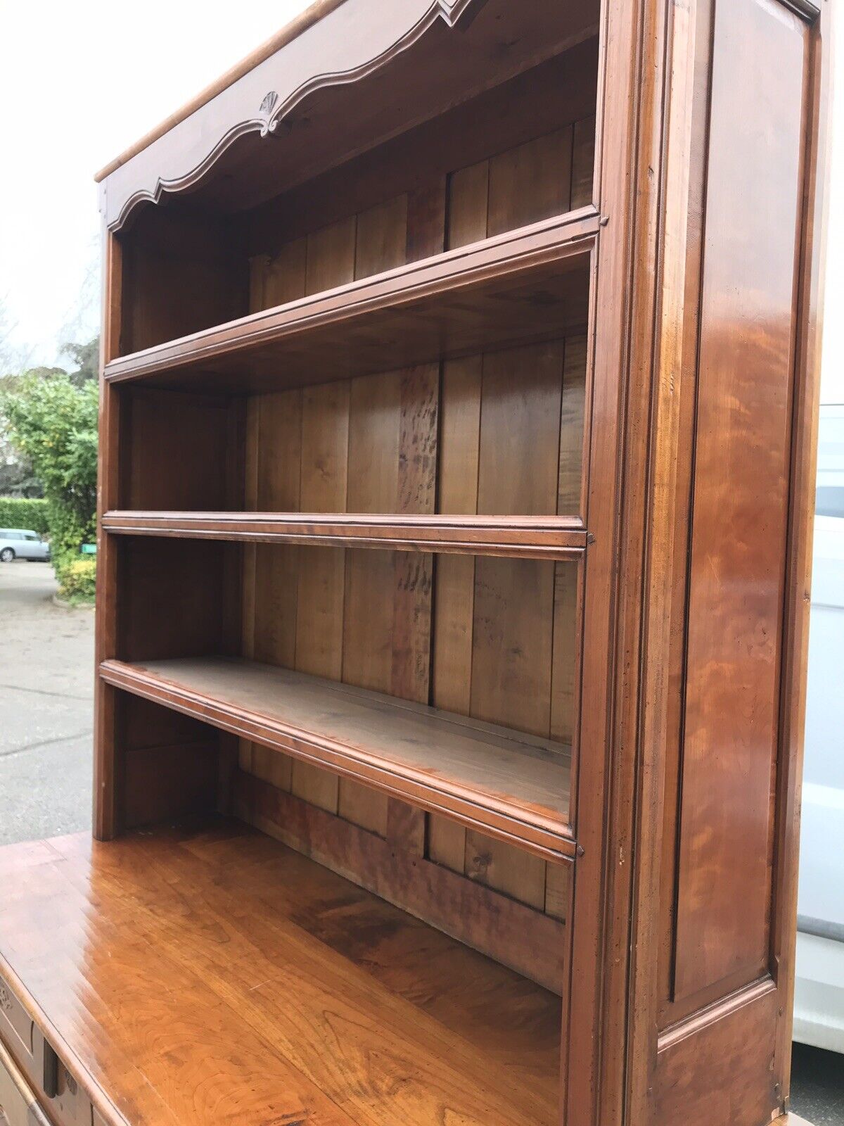 French Walnut Bookcase. Large In Size.