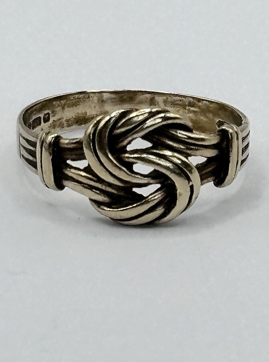 Vintage 9ct Gold Unisex Twist Ring