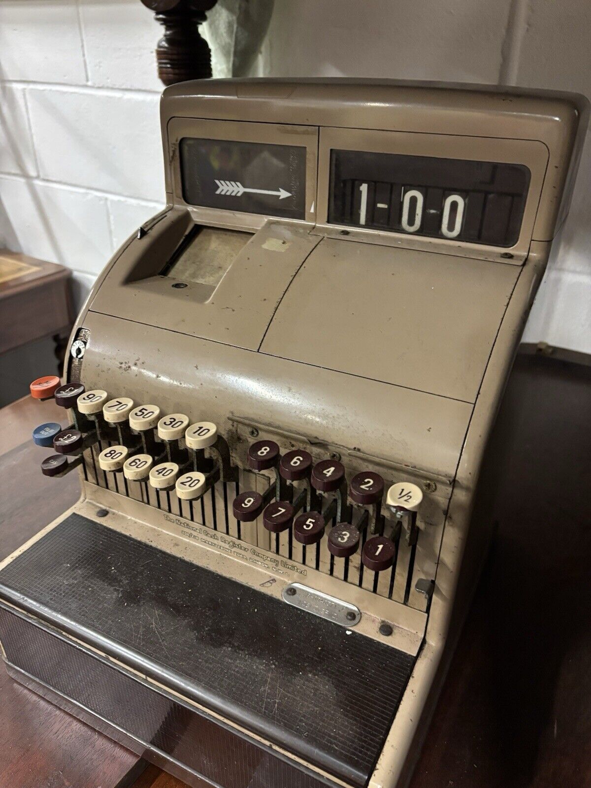 Antique National Cash Register Till