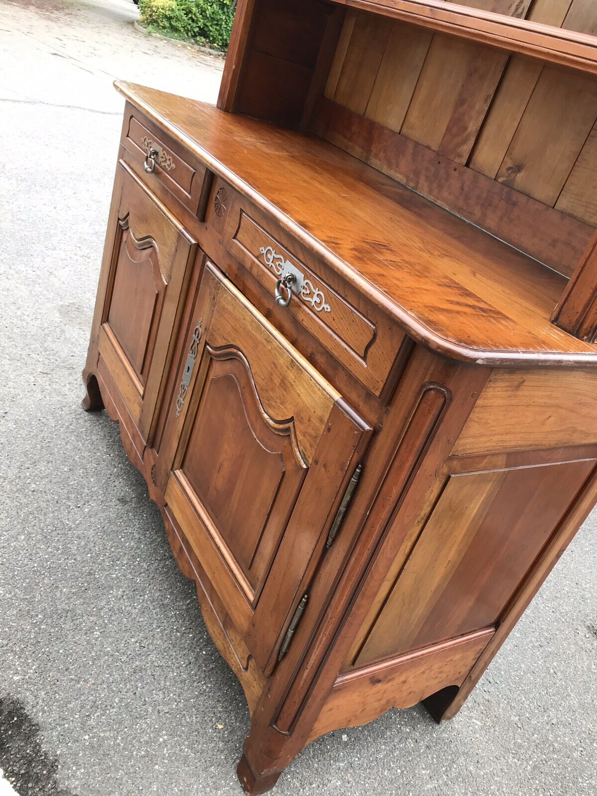 French Walnut Bookcase. Large In Size.