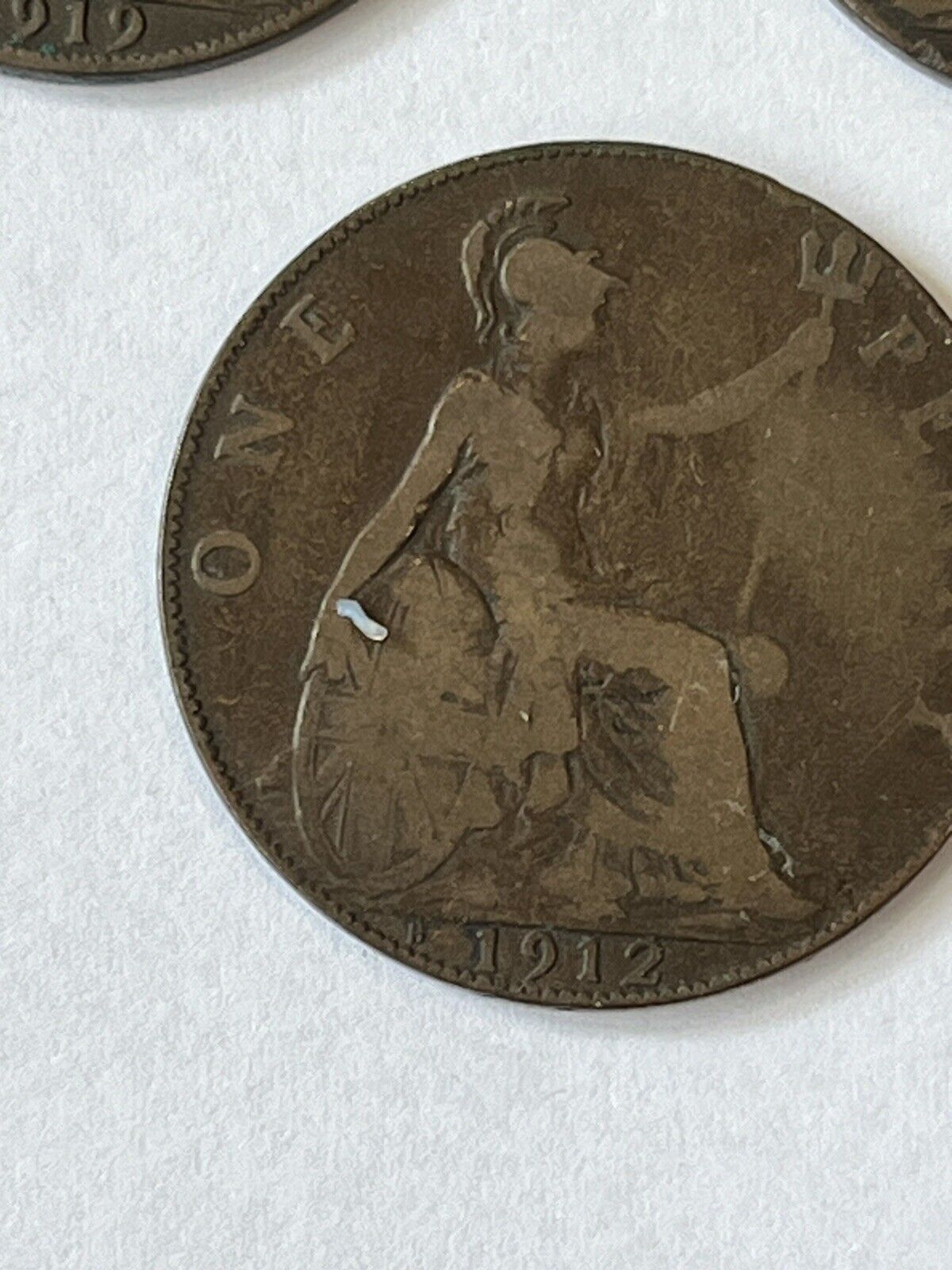 Heaton Mint Penny Coins. X2 1912 & X1 1919
