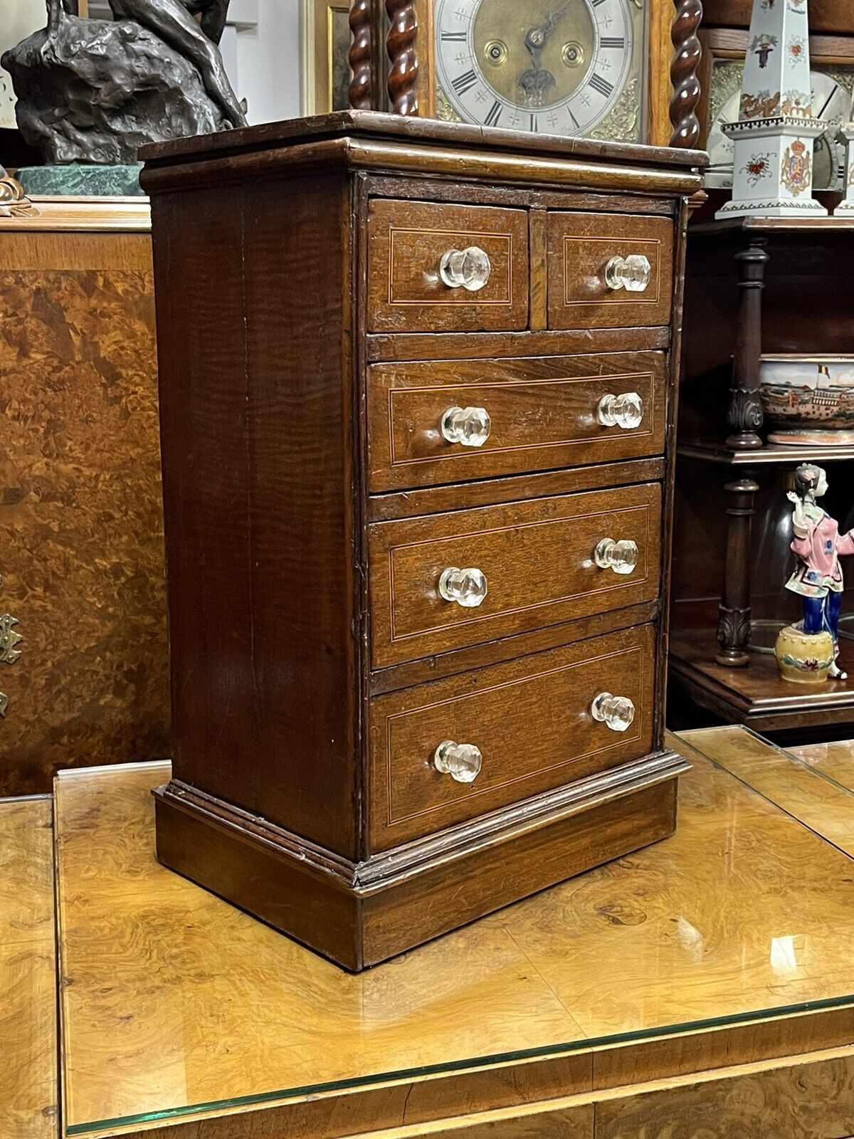 Victorian set Of table top drawers. Make Great Jewellery Box