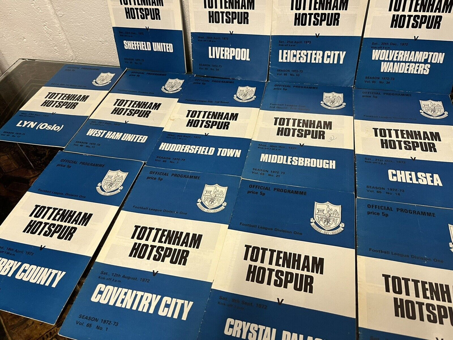 Tottenham Hotspur 1972-73 Season 26 Programmes