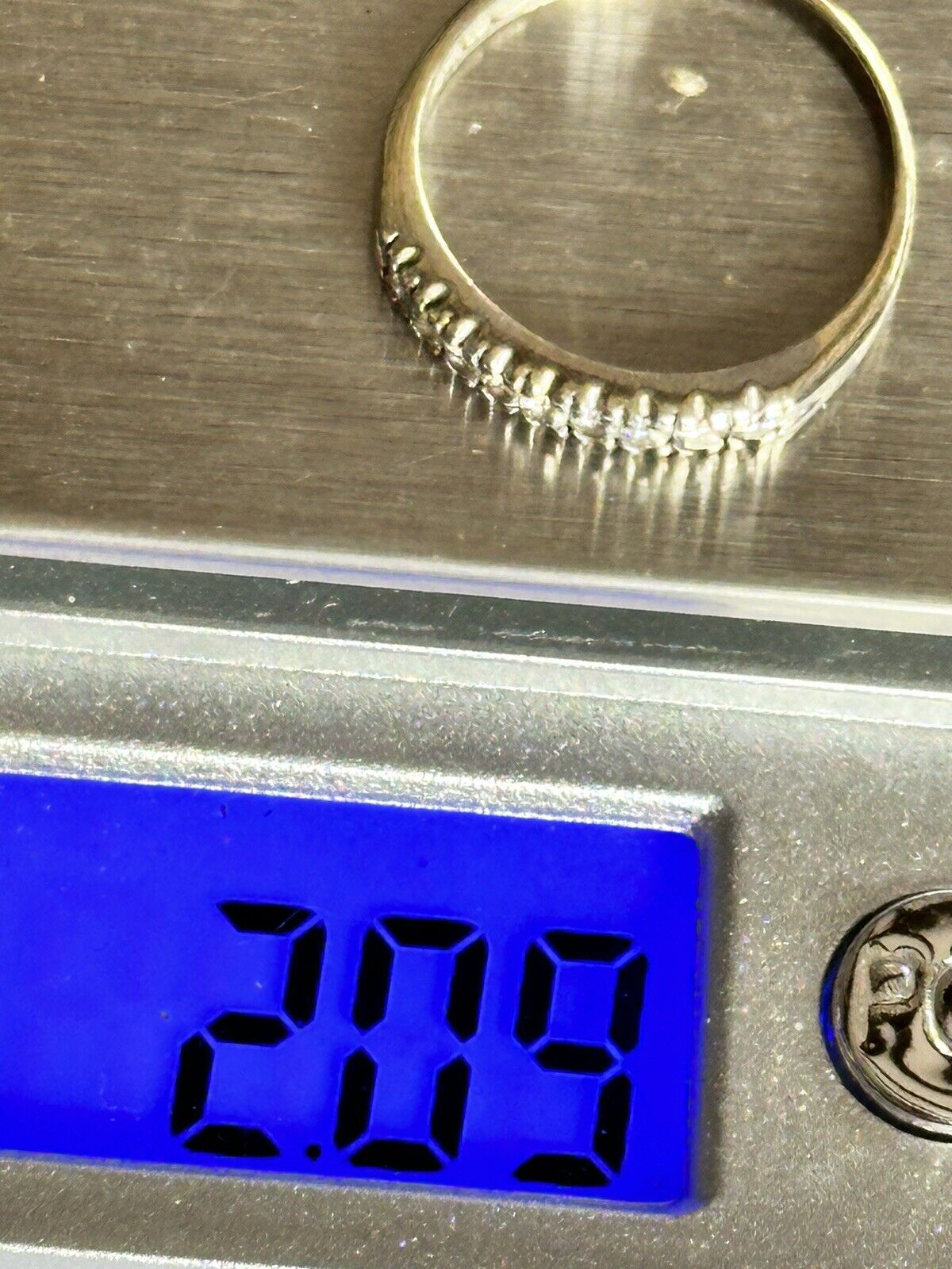 Vintage 9ct Gold Diamond Half Eternity Ring