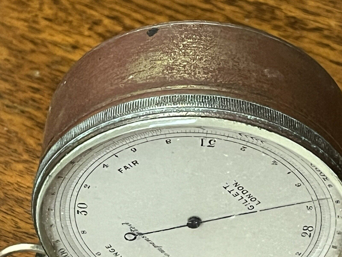 Antique Pocket Barometer By Gillett Of London