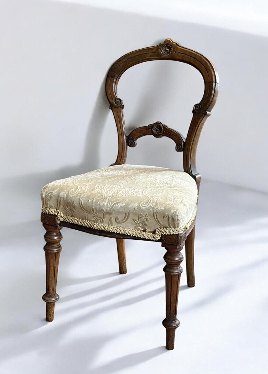 Antique Salesman Sample Chair, Made & Used By W Wallace Of Curtain Rd, London.