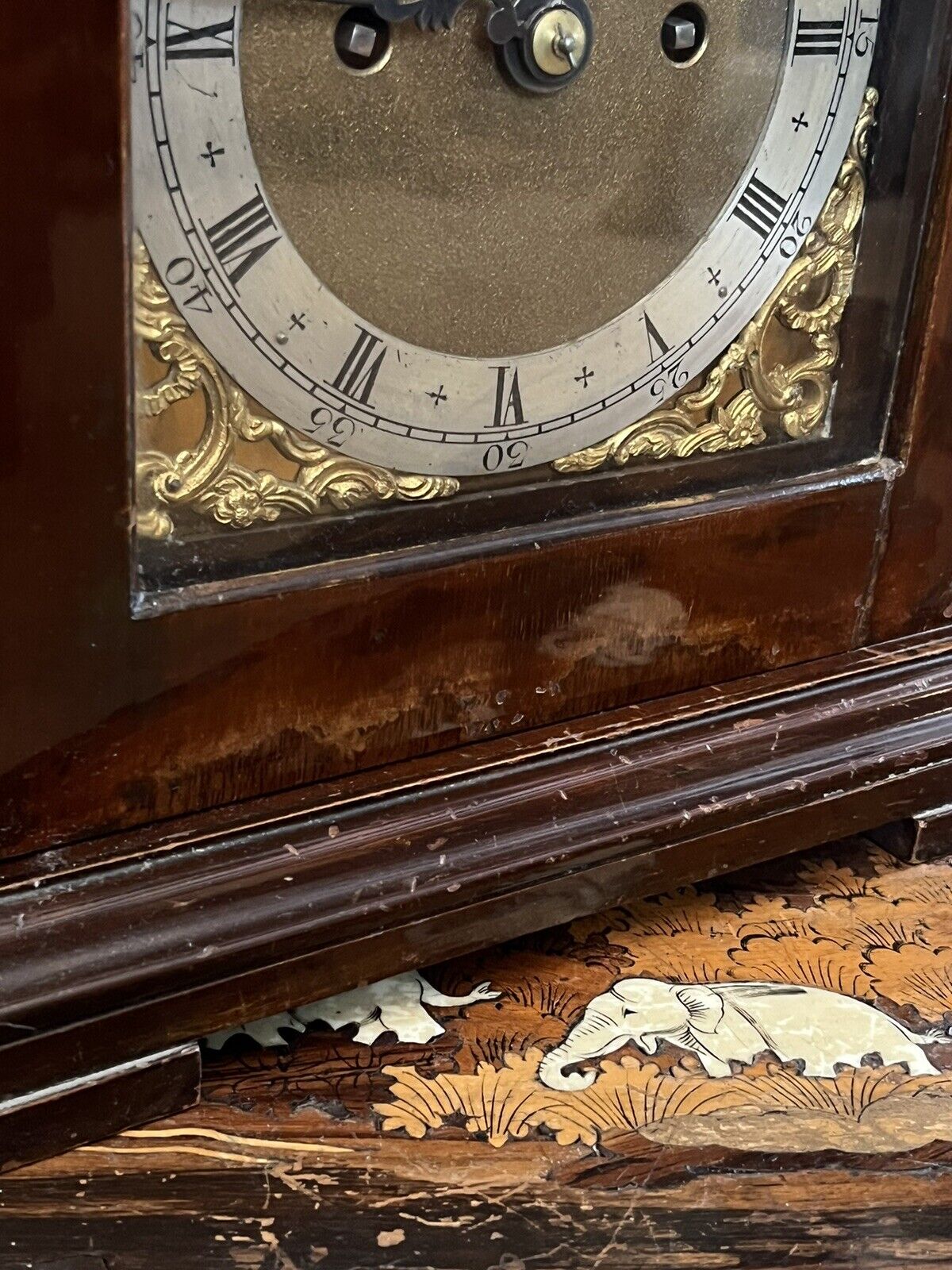 Antique Twin Fusee Bracket Clock
