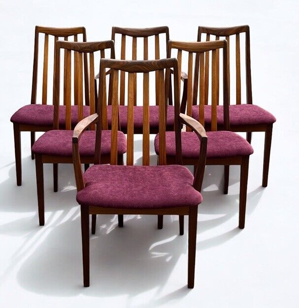 Mid Century G-Plan Extending Dining Table & 6 Chairs