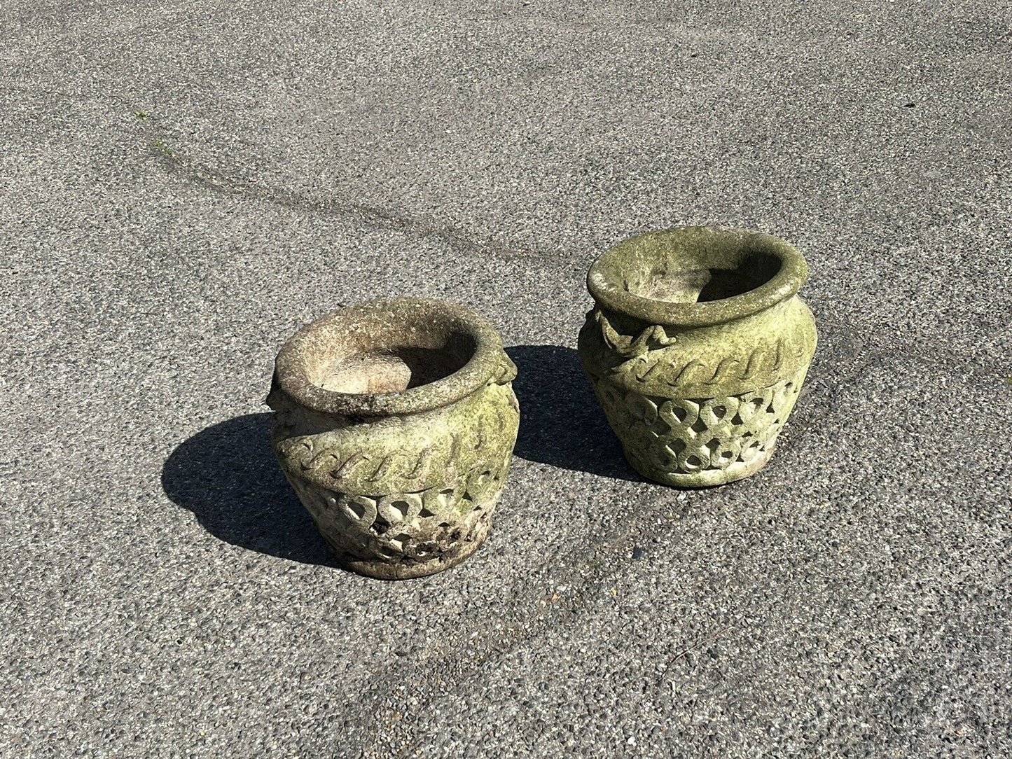 Pair Of Planters, Urns, Plant Pots