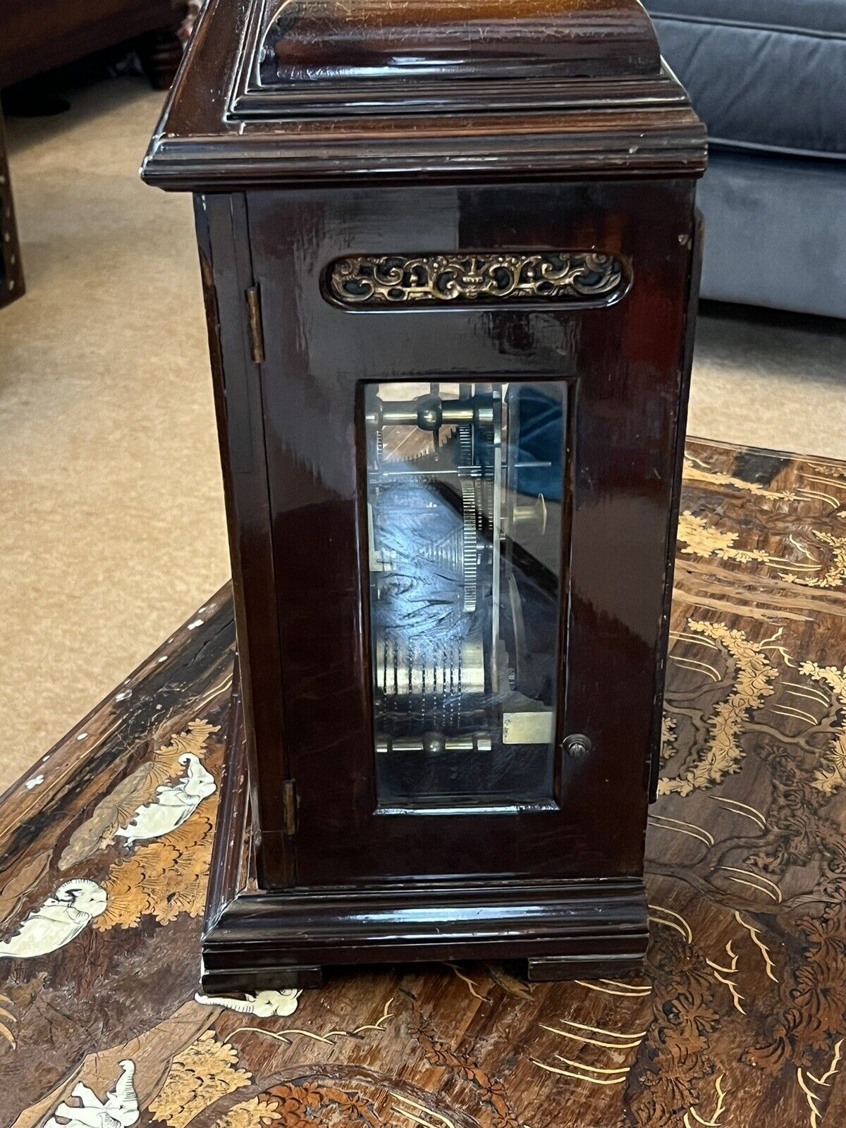 Antique Twin Fusee Bracket Clock