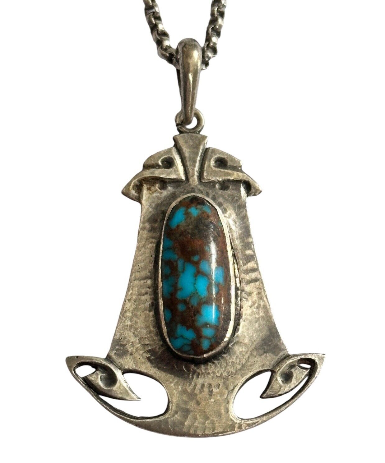 Archibald Knox (attributed) For Liberty Of London Silver Turquoise Necklace