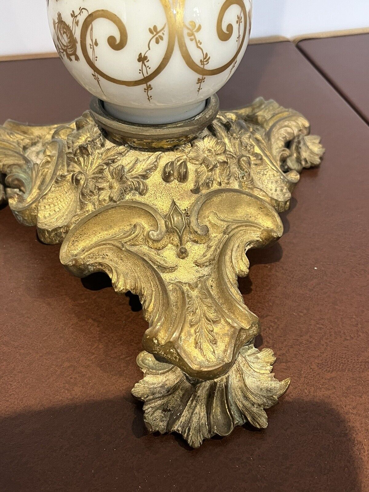 19th Century Palmer & Co Candle Table Lamp