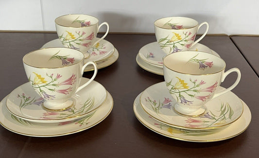 Shelley Teacups, Saucers And Dessert Plates